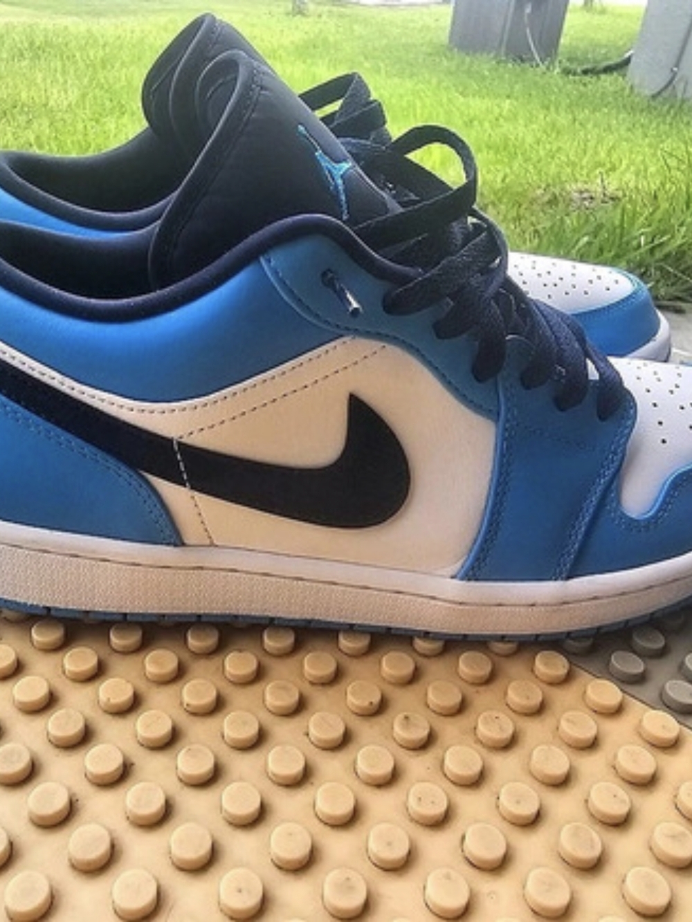 Size 11 - Jordan 1 Low UNC 2021 Black/University Blue/White